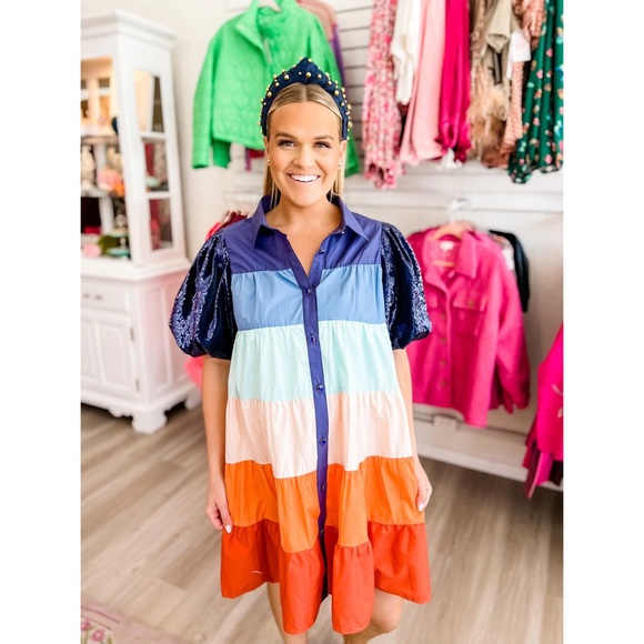 Queen of Sparkles | Stripe Dress. - Picture 12 of 16